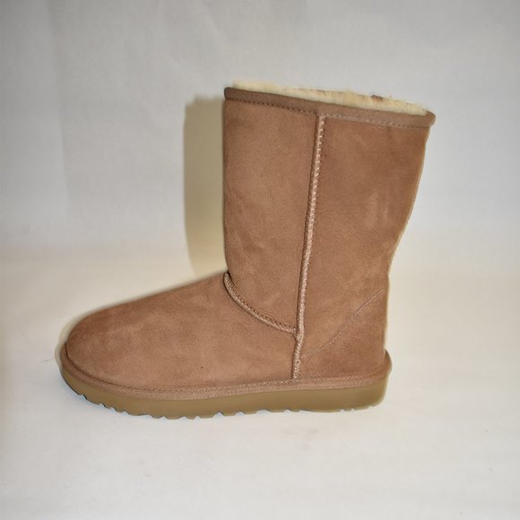 Ugg Classic Short II Suede Water-Repellent Chestnut Suede Boot Sz 8 1016223 - Picture 5 of 11